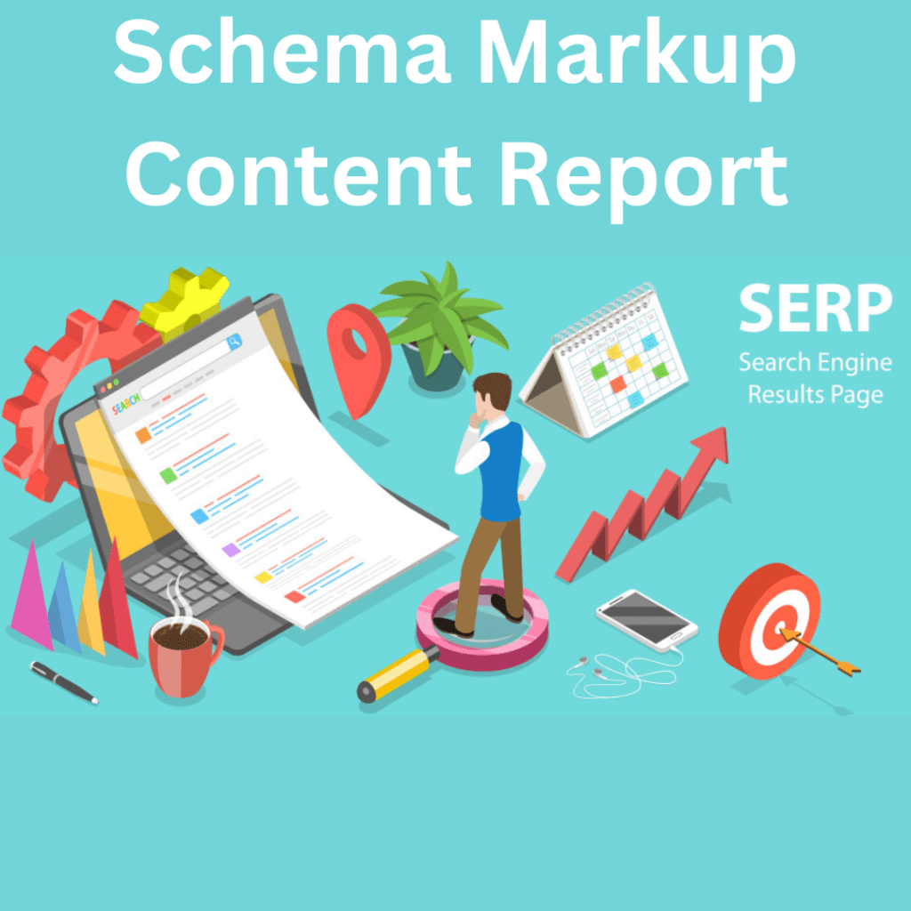 Schema markup content report